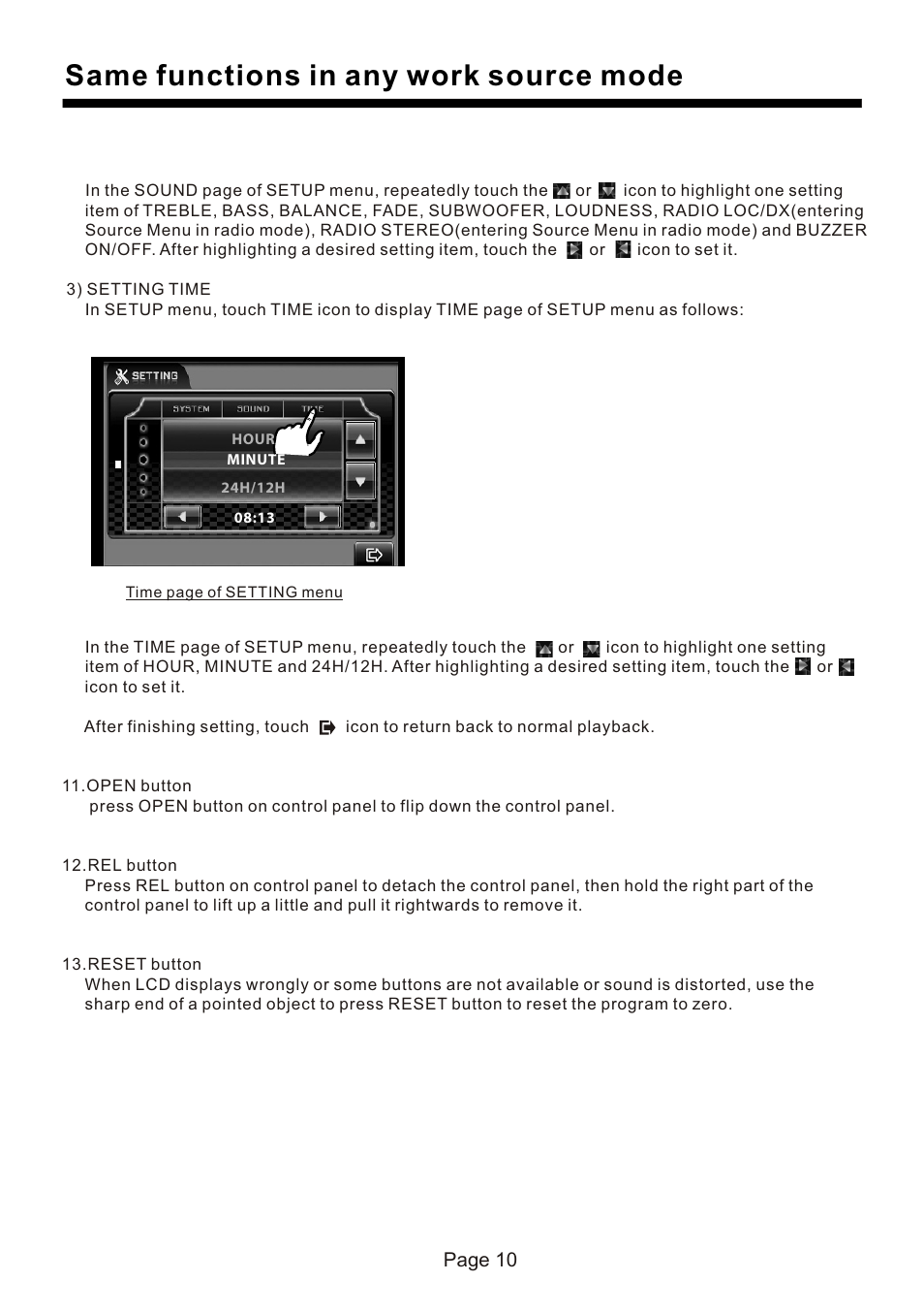 页 11, Same functions in any work source mode | Naxa NCD-730 User Manual | Page 11 / 31
