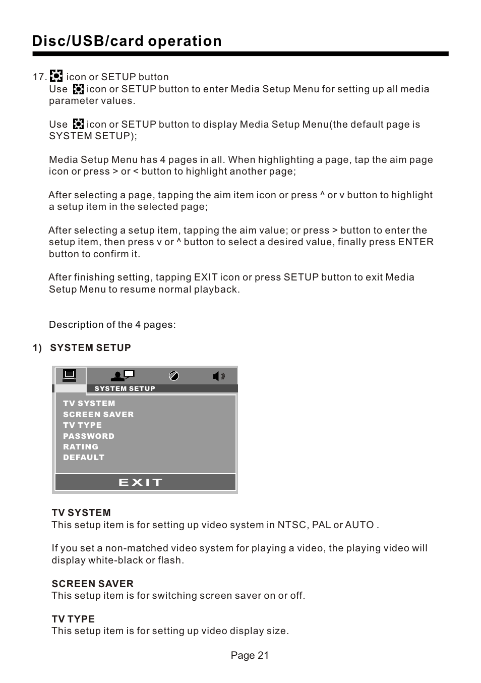 页 22, Disc/usb/card operation | Naxa NCD-730 User Manual | Page 22 / 31