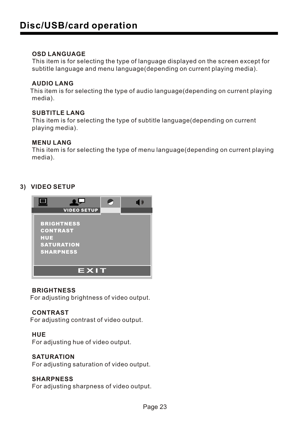 页 24, Disc/usb/card operation | Naxa NCD-730 User Manual | Page 24 / 31