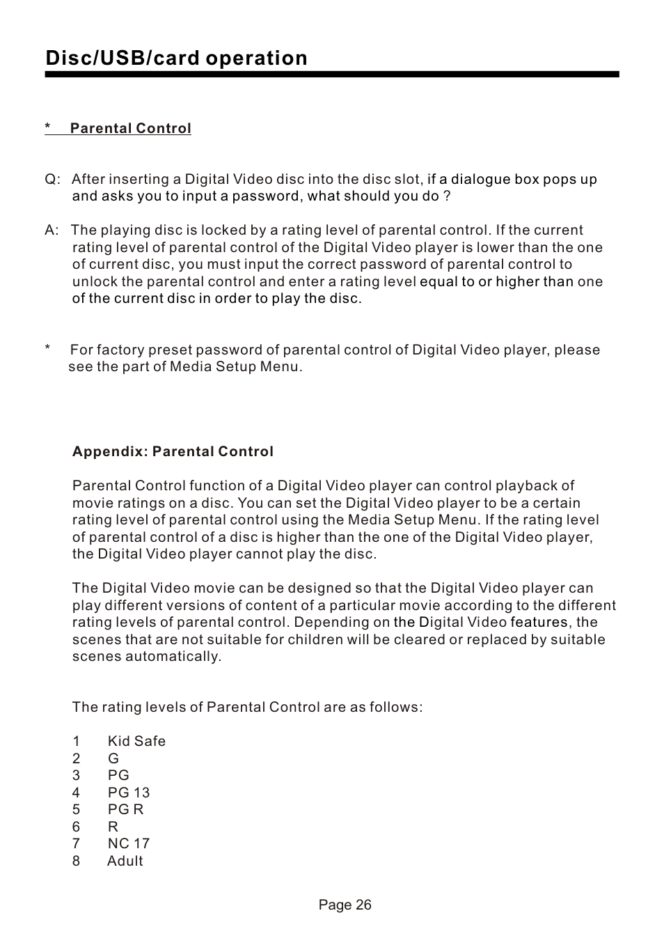 页 27, Disc/usb/card operation | Naxa NCD-730 User Manual | Page 27 / 31