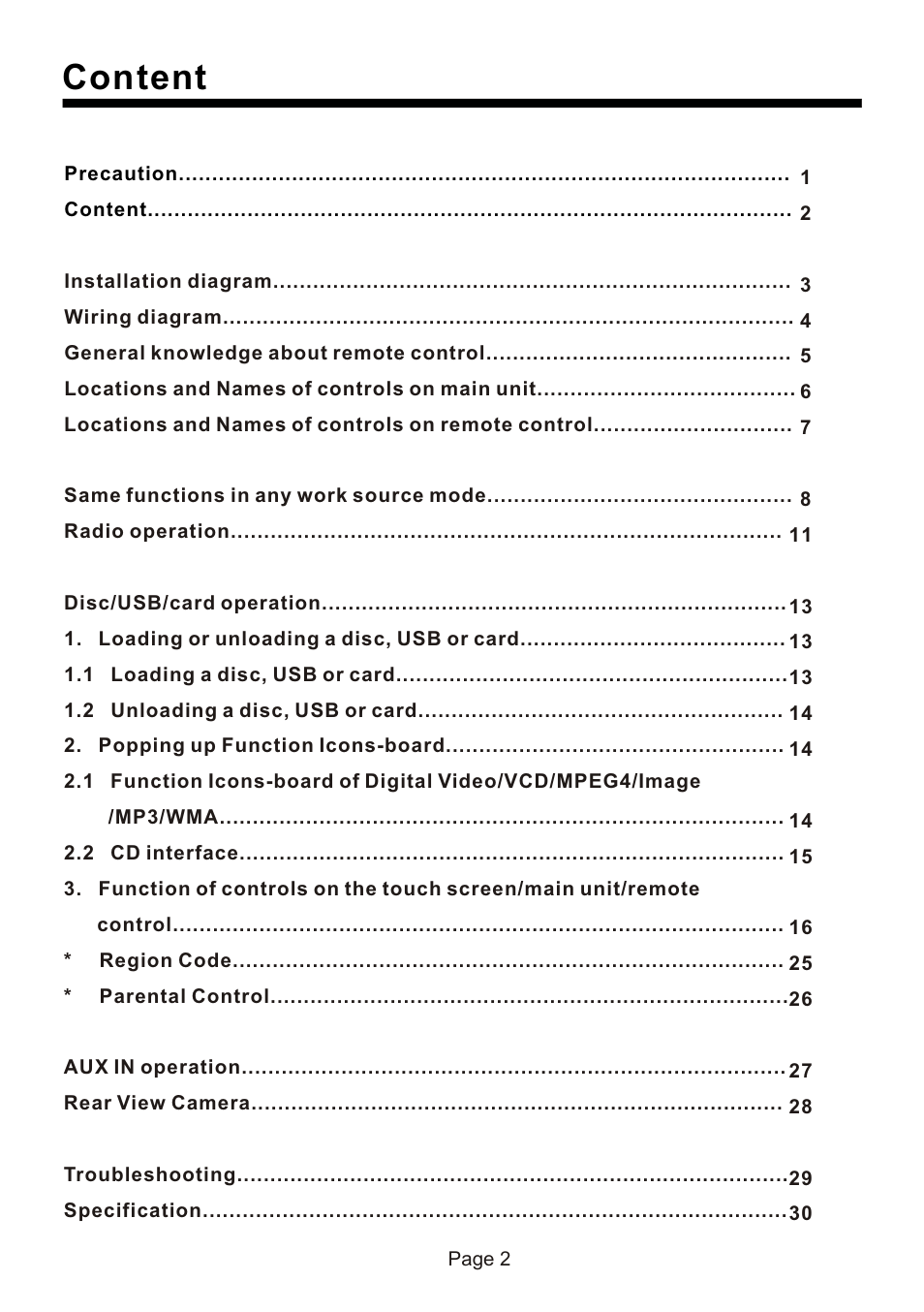 Content | Naxa NCD-730 User Manual | Page 3 / 31