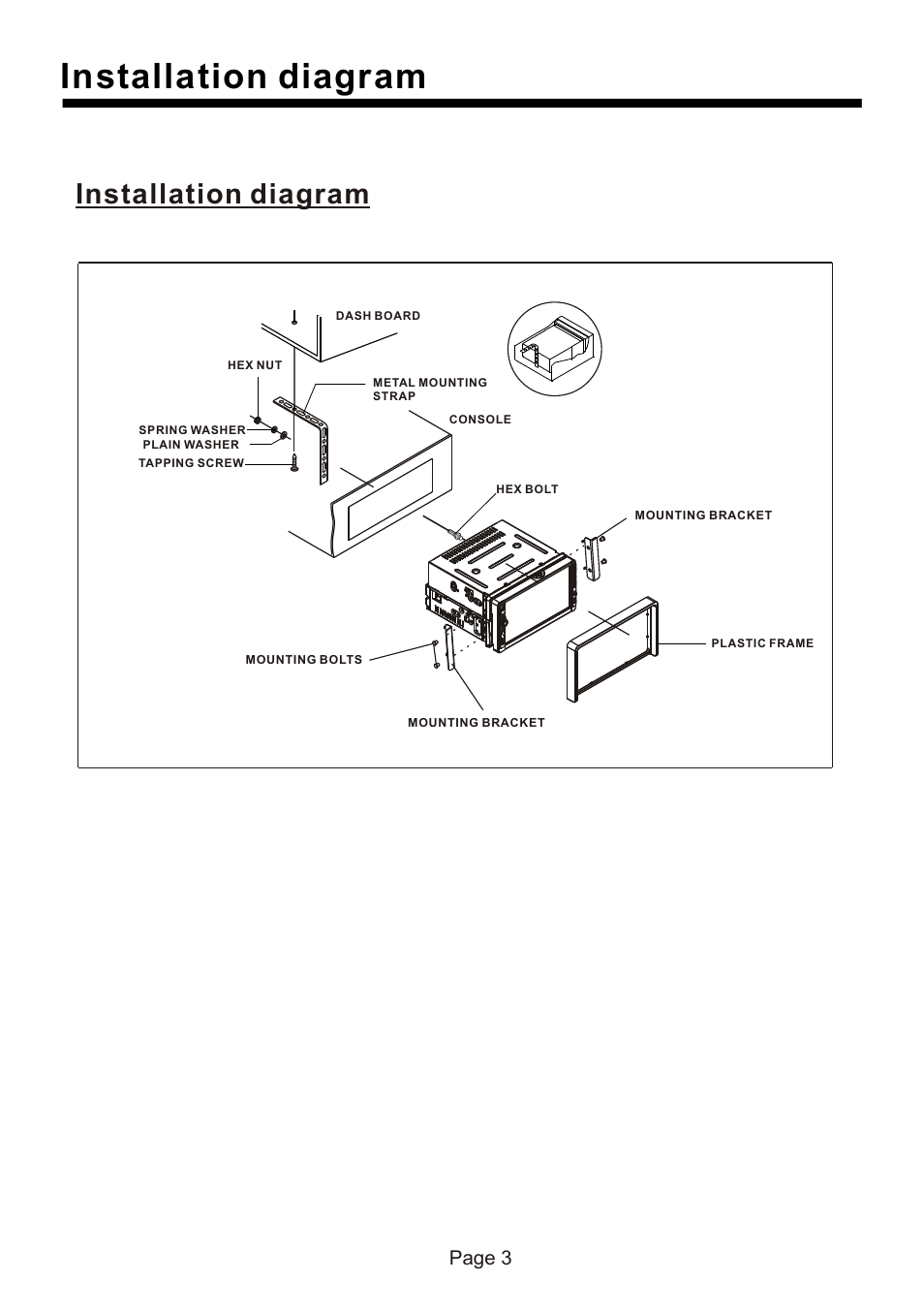 Installation diagram, Page 3 | Naxa NCD-730 User Manual | Page 4 / 31