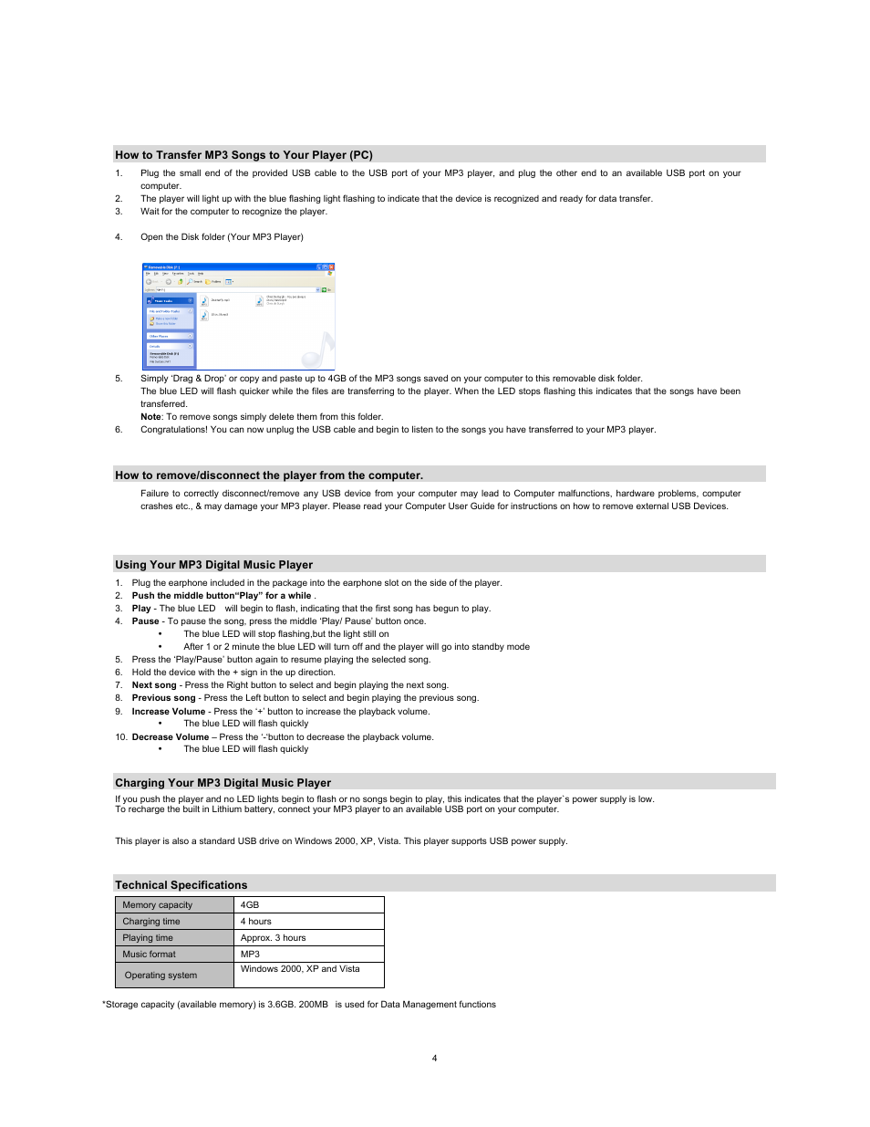 Naxa NM-107 User Manual | Page 4 / 5
