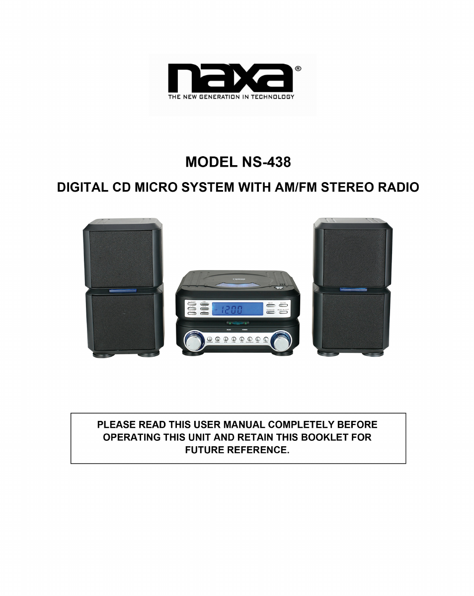 Naxa NS-438 User Manual | 9 pages