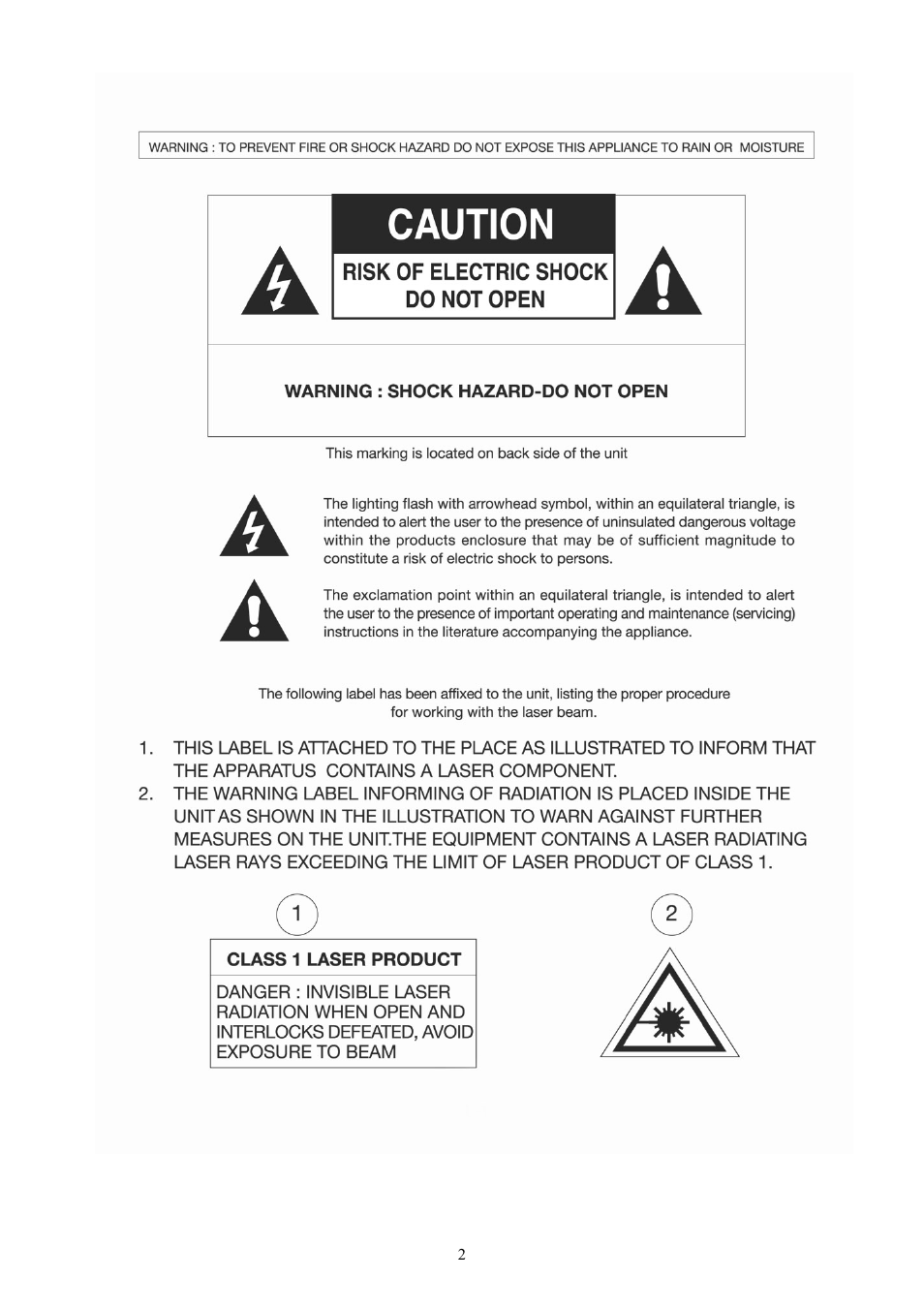 Naxa NS-438 User Manual | Page 2 / 9