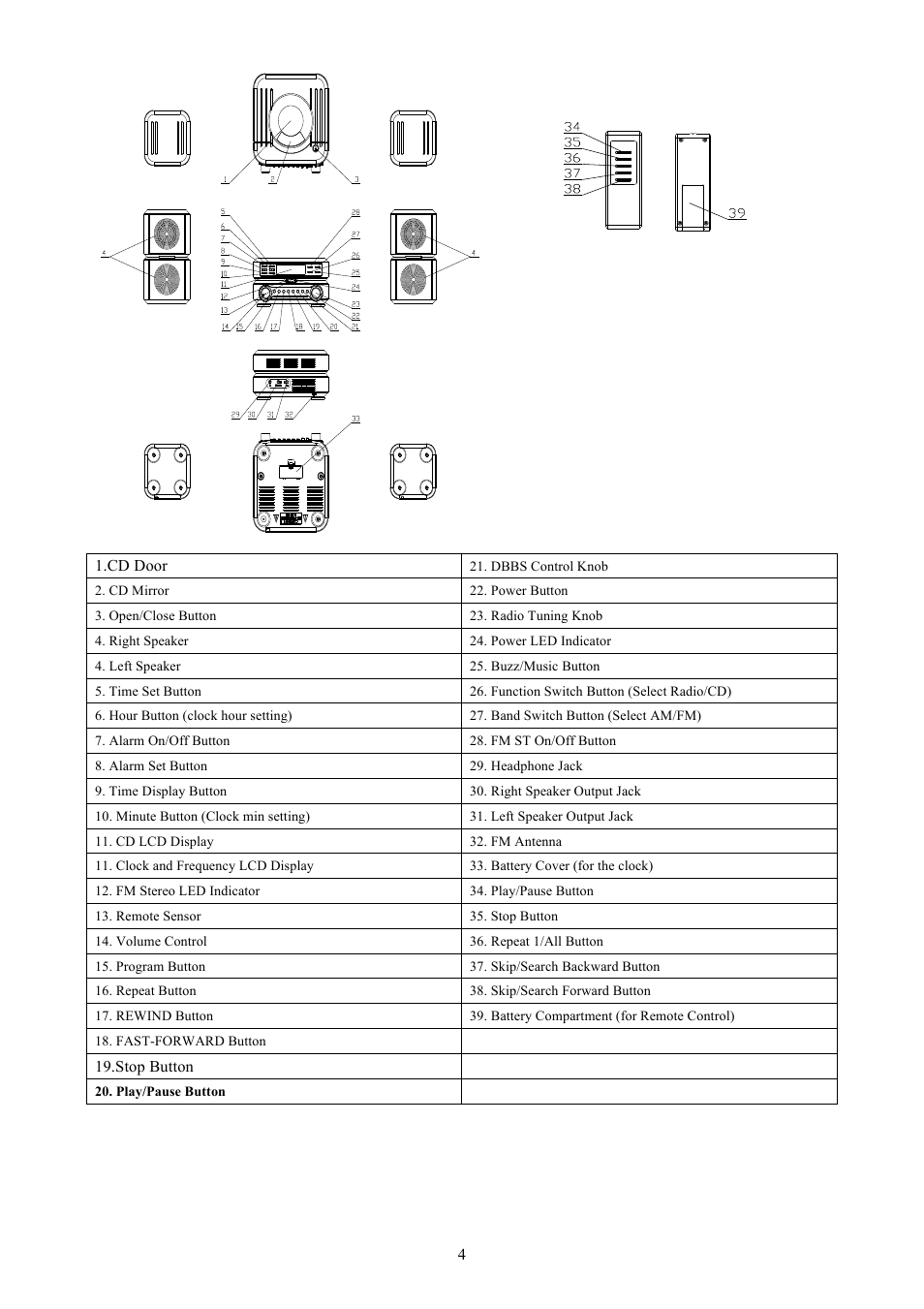 Naxa NS-438 User Manual | Page 4 / 9