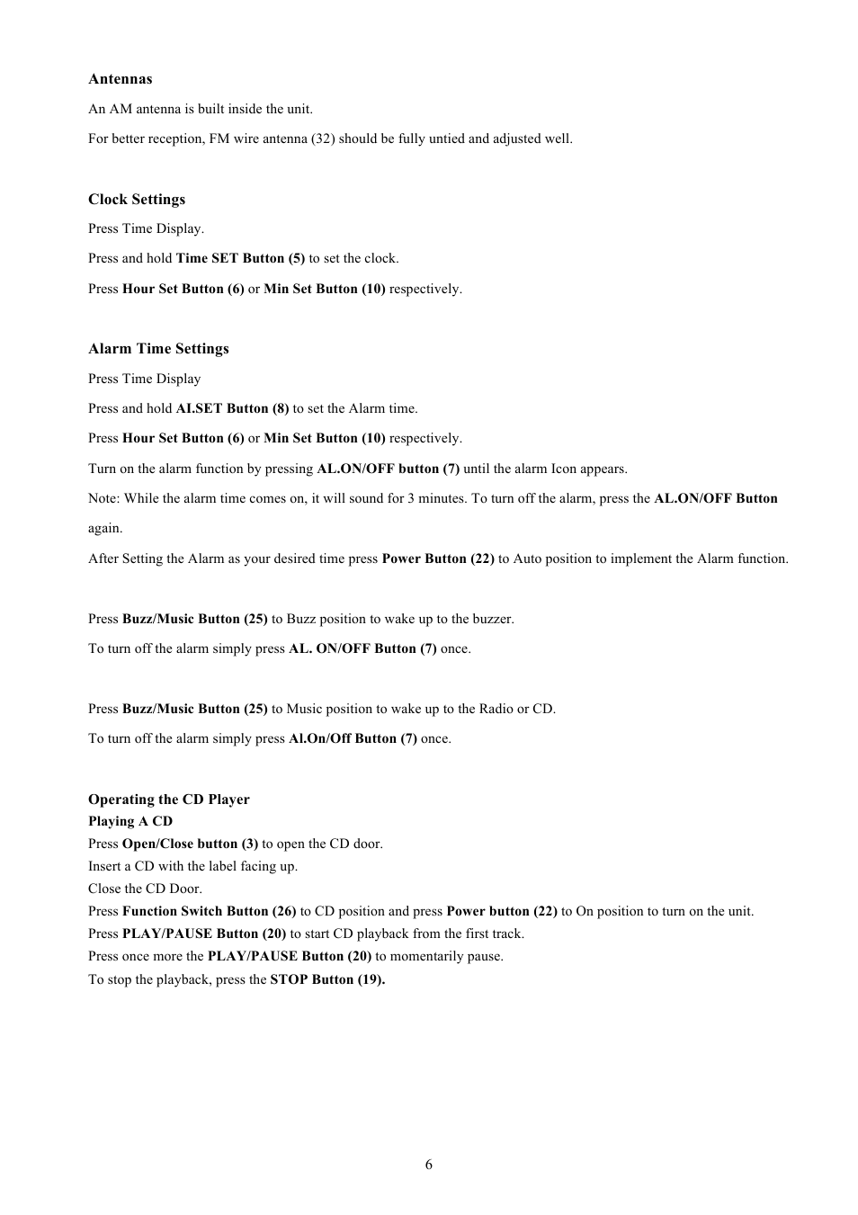 Naxa NS-438 User Manual | Page 6 / 9