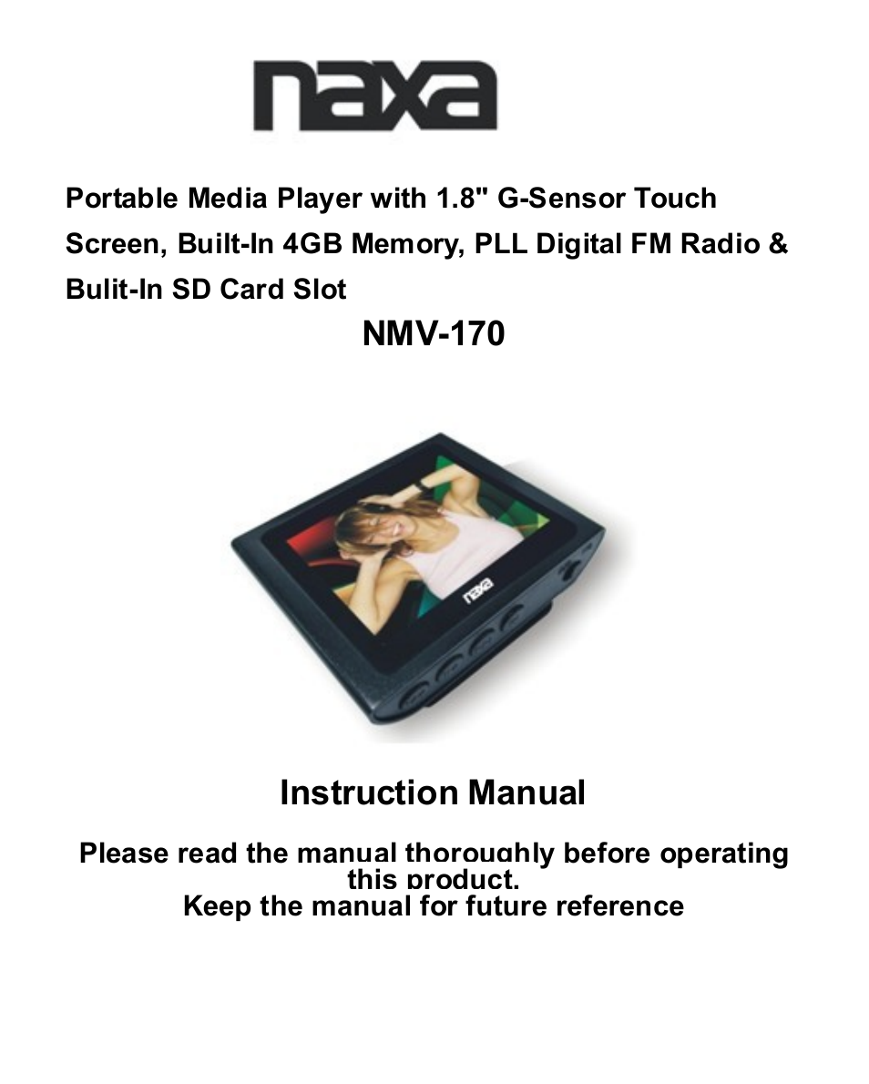Naxa NM-145 User Manual | 18 pages