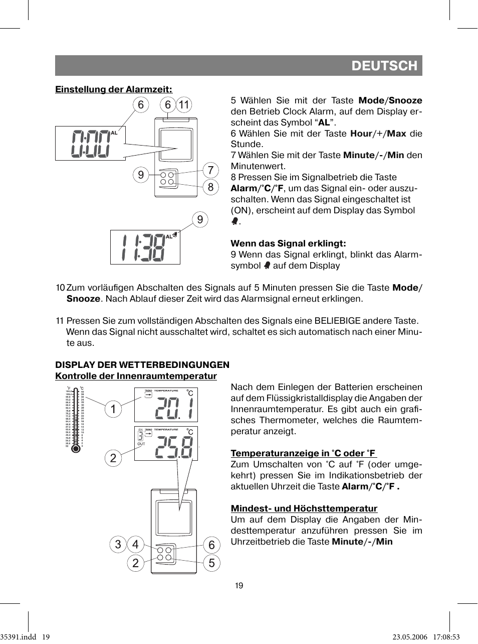 Deutsch | Vitek VT-3539 User Manual | Page 19 / 64