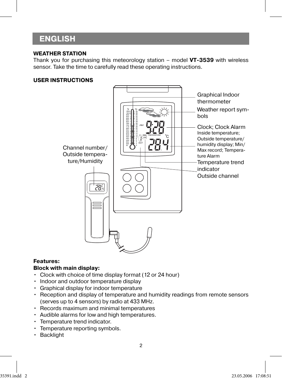 English | Vitek VT-3539 User Manual | Page 2 / 64