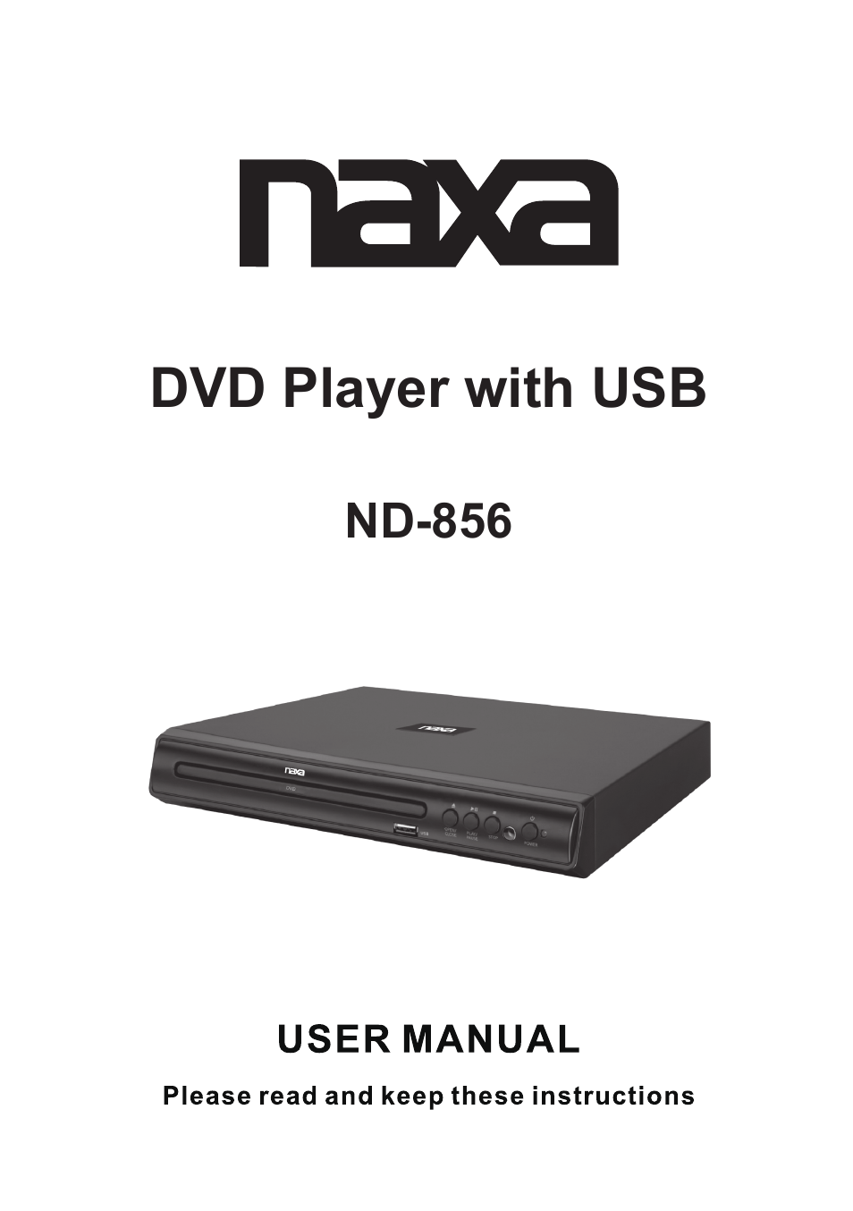 Naxa ND-856 User Manual | 9 pages