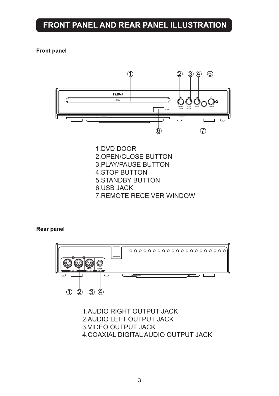 Naxa ND-856 User Manual | Page 4 / 9