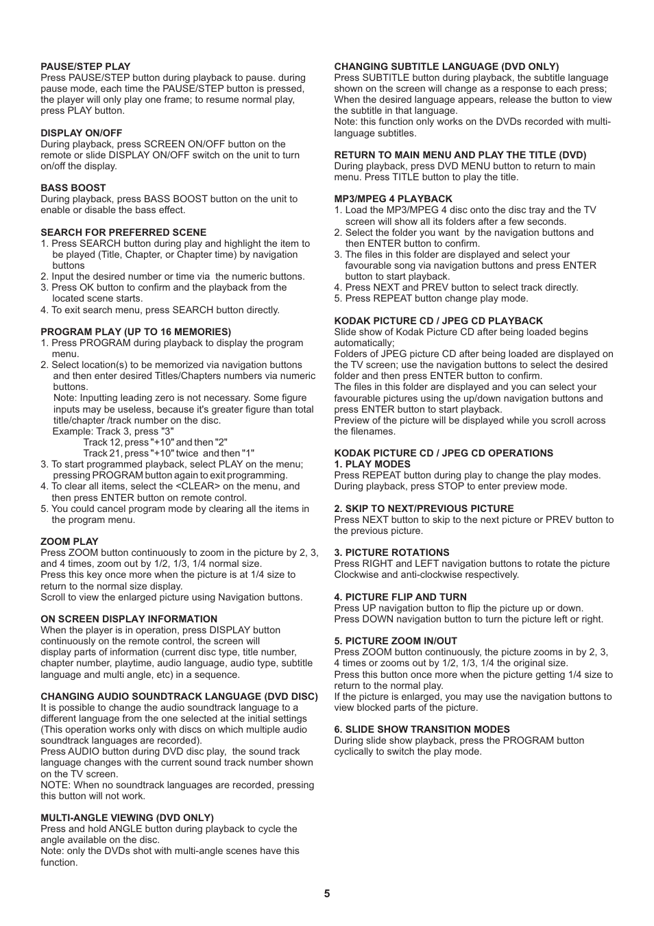 Naxa NDL-254 User Manual | Page 6 / 10