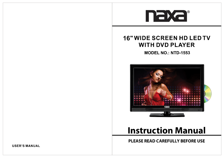 Naxa NTD-1553 User Manual | 18 pages