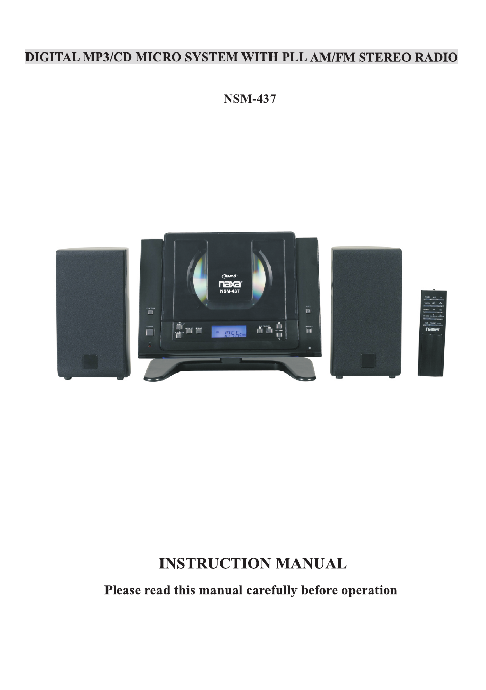 Naxa NSM-437 User Manual | 17 pages