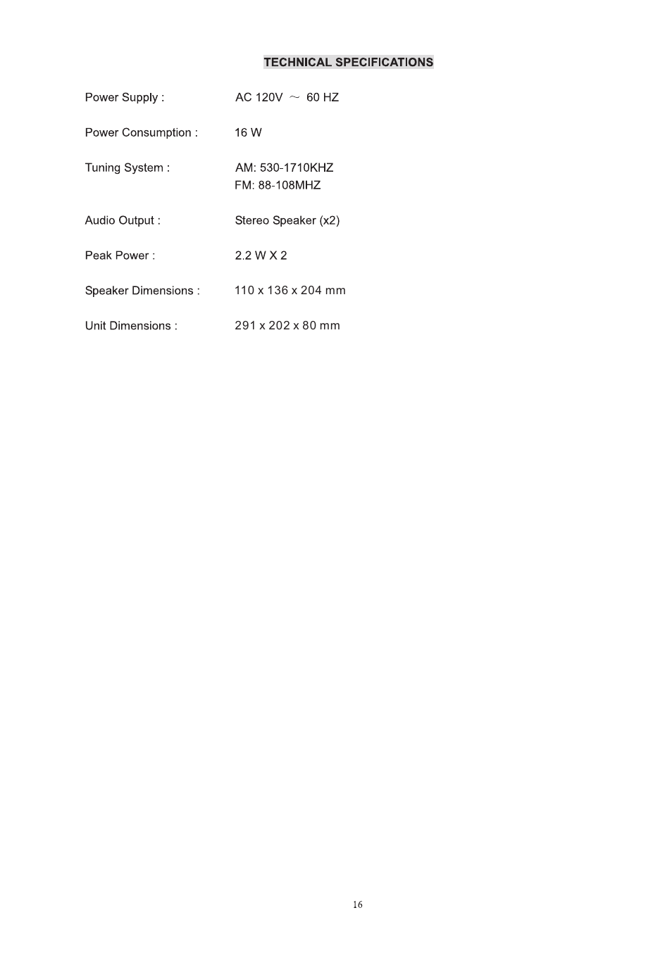 页 17 | Naxa NSM-437 User Manual | Page 17 / 17