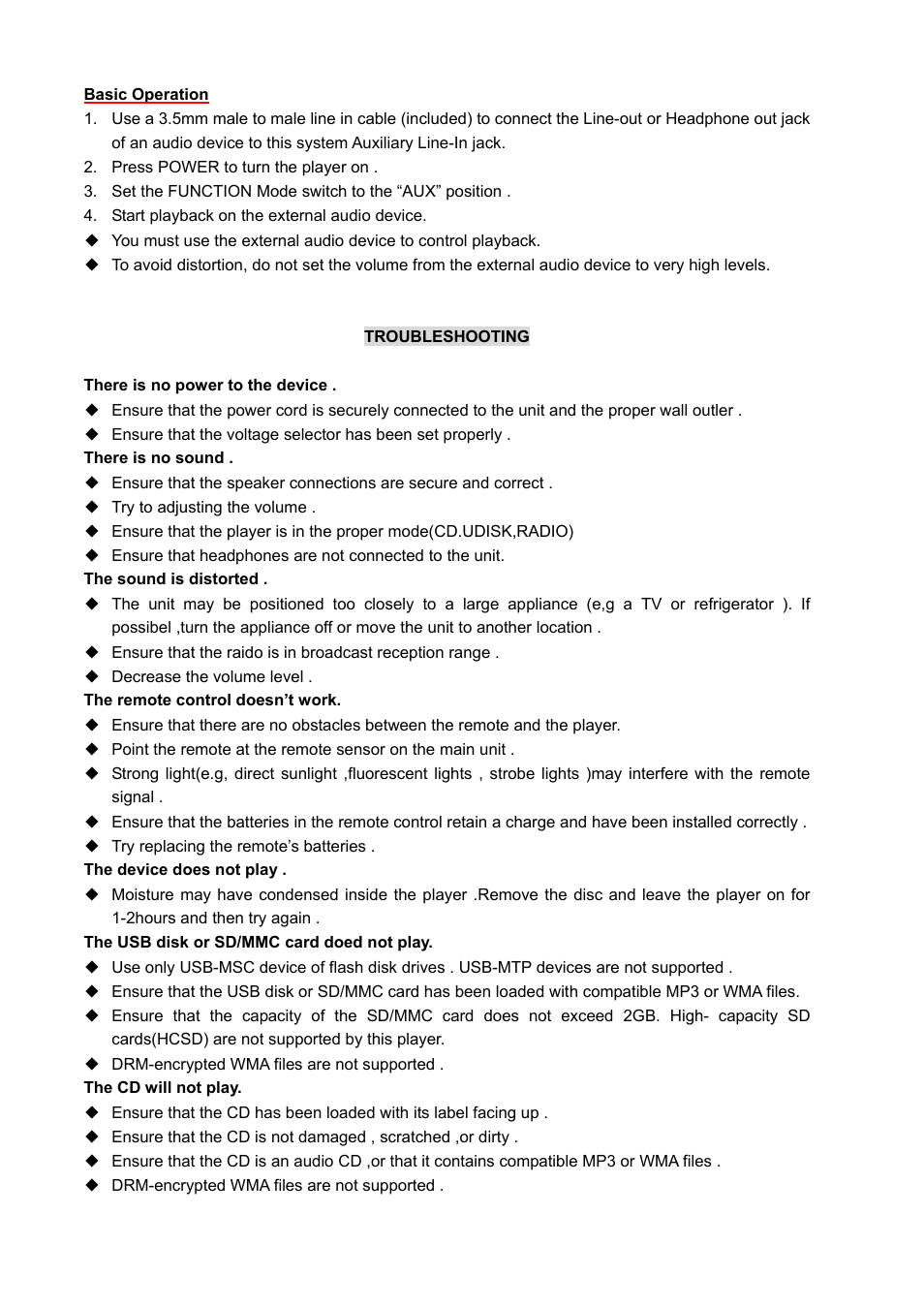 Naxa NSM-436 User Manual | Page 16 / 17