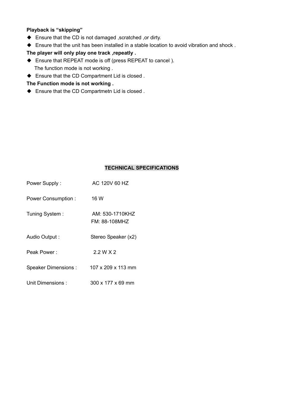 Naxa NSM-436 User Manual | Page 17 / 17