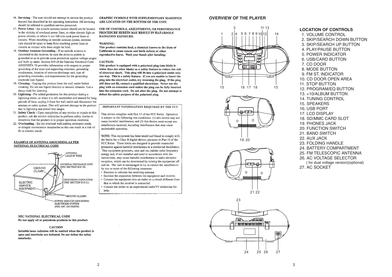 Naxa NPB-250 User Manual | Page 2 / 6