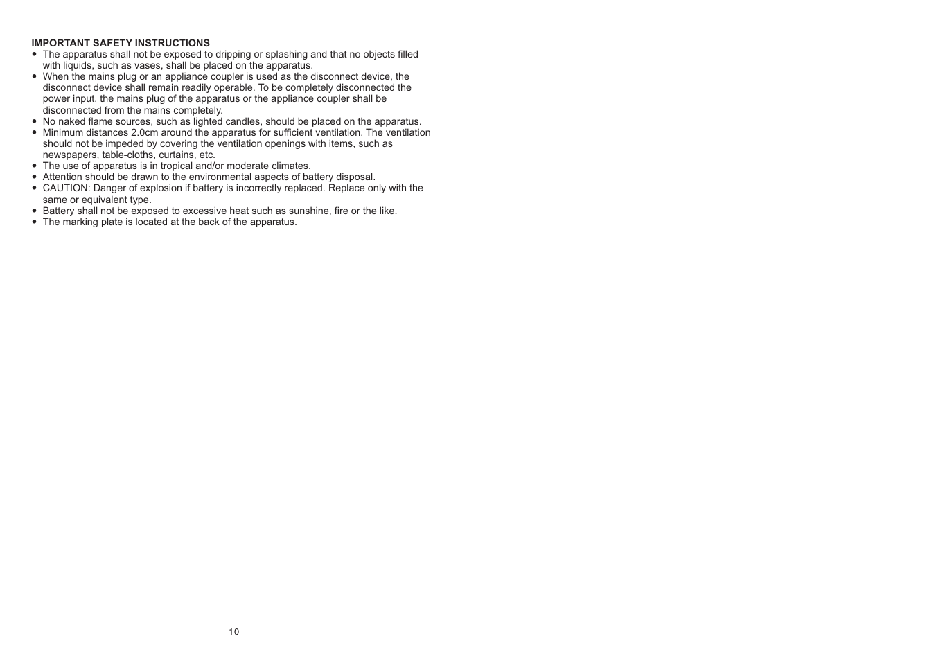 Naxa NPB-250 User Manual | Page 6 / 6
