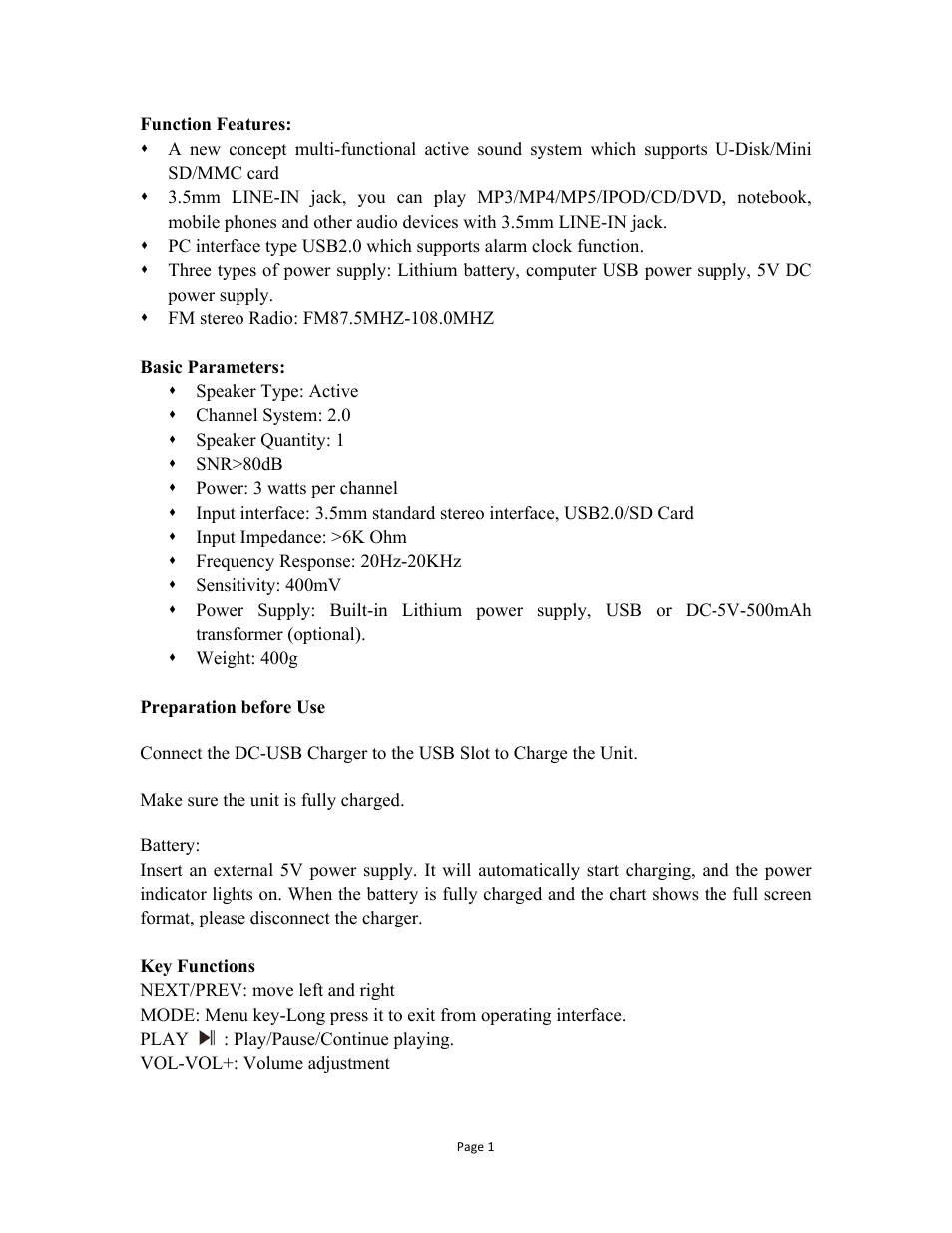 Naxa NAS-3057 User Manual | Page 2 / 3