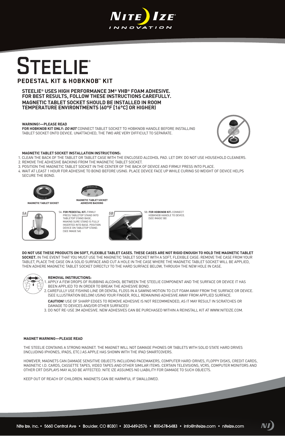 Niteize STEELIE HOBKNOB KIT User Manual | 1 page