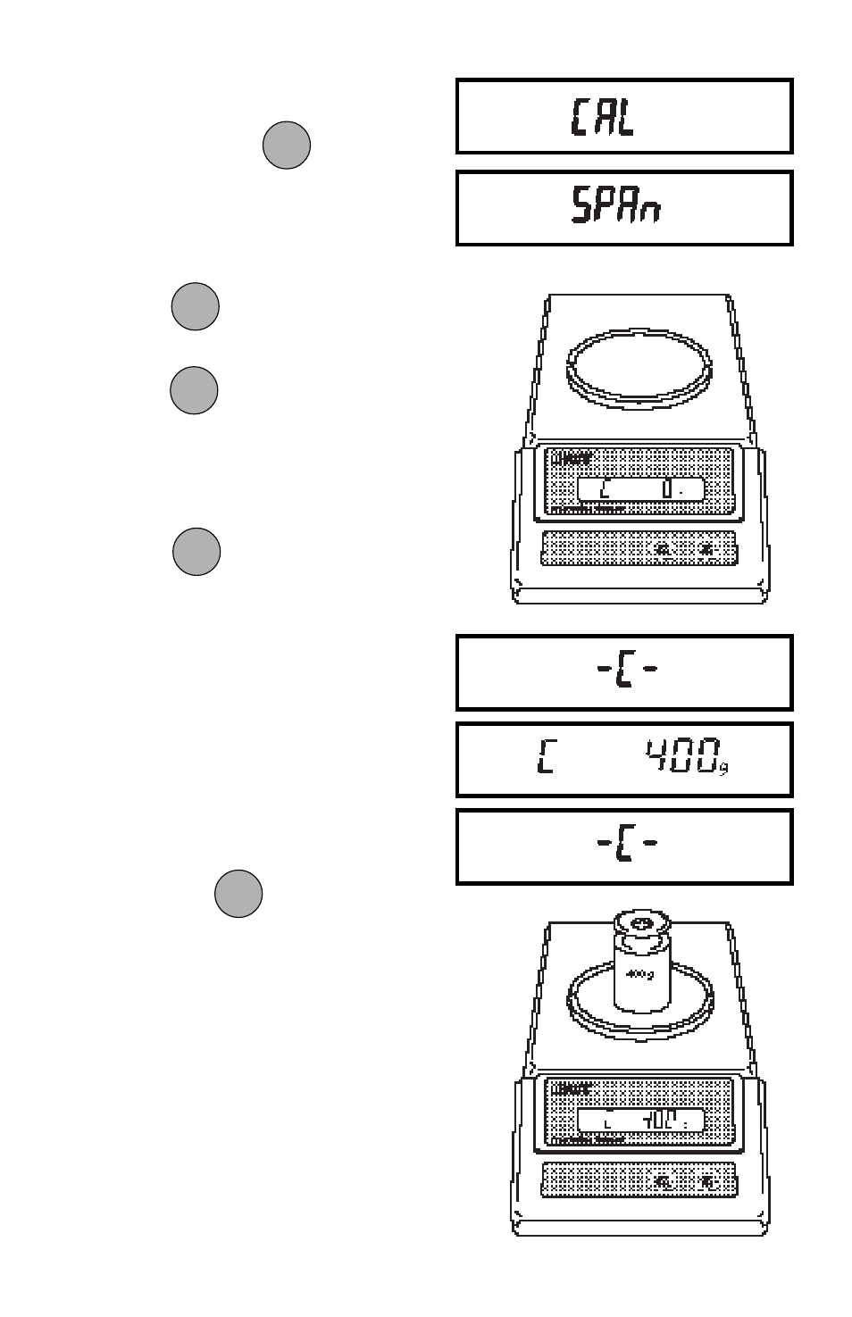 Span calibration | Ohaus JR Series Electronic Balances User Manual | Page 14 / 32