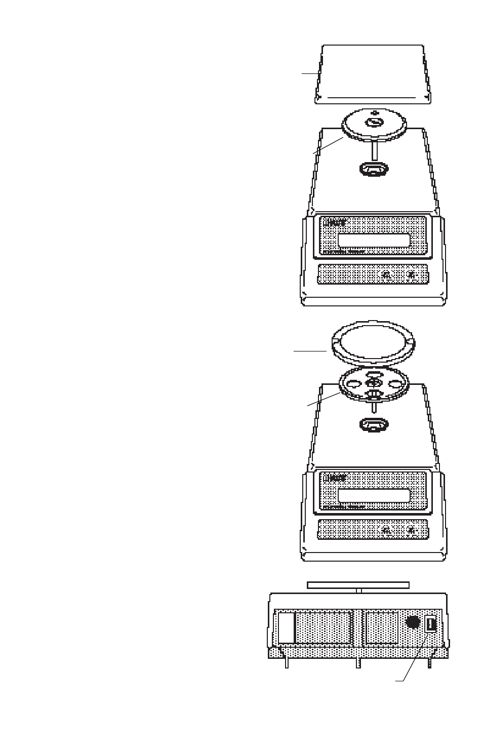 Pan and pan support, Ac adapter | Ohaus JR Series Electronic Balances User Manual | Page 8 / 32