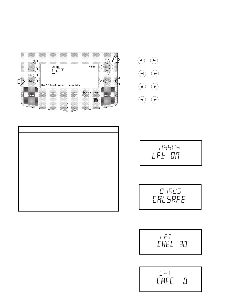 7 legal for trade (lft), Procedure | Ohaus E1M110 Explorer Balances User Manual | Page 32 / 47