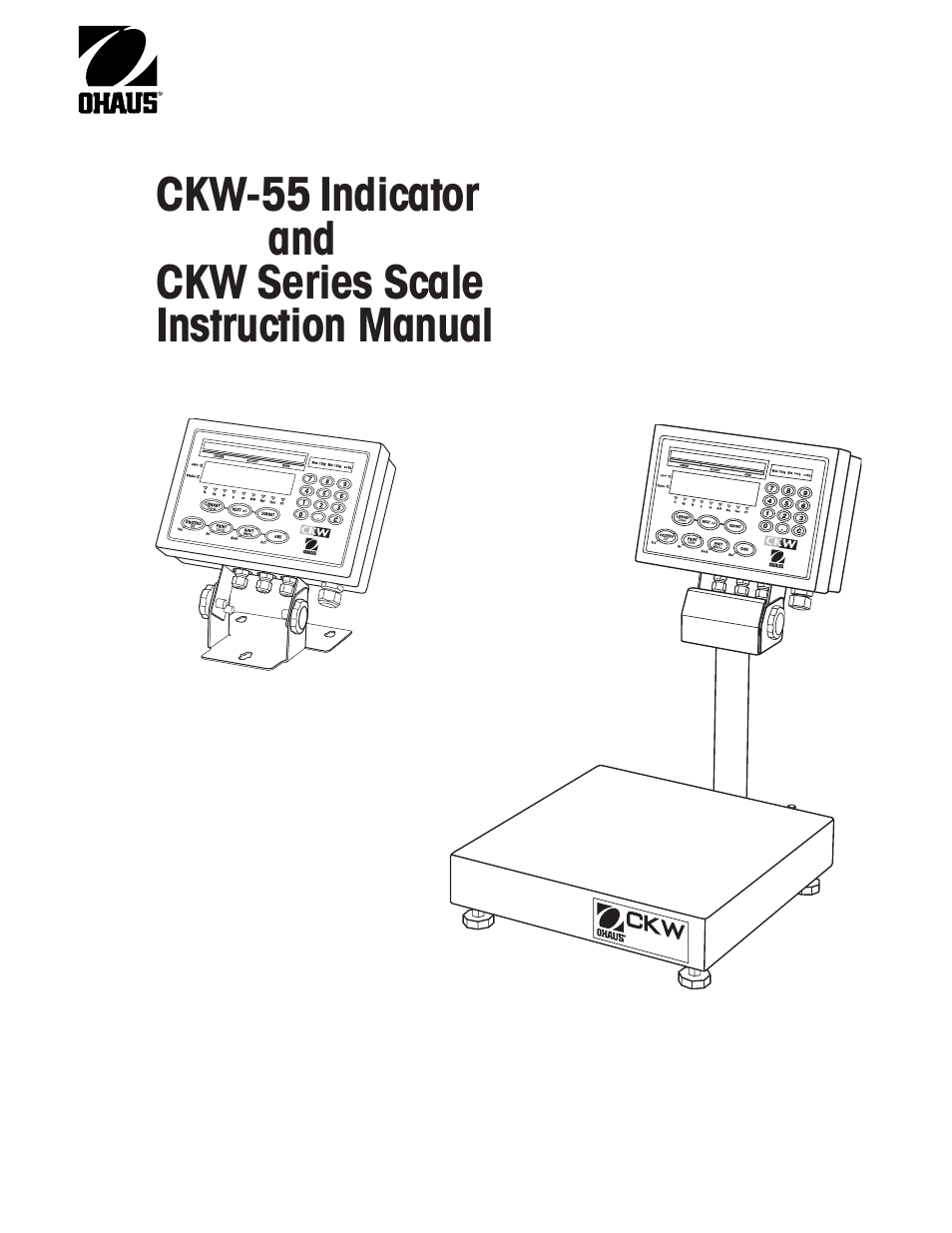 Ohaus CKW WASHDOWN CHECKWEIGHING SCALES_INDICATOR Manual en User Manual | 68 pages