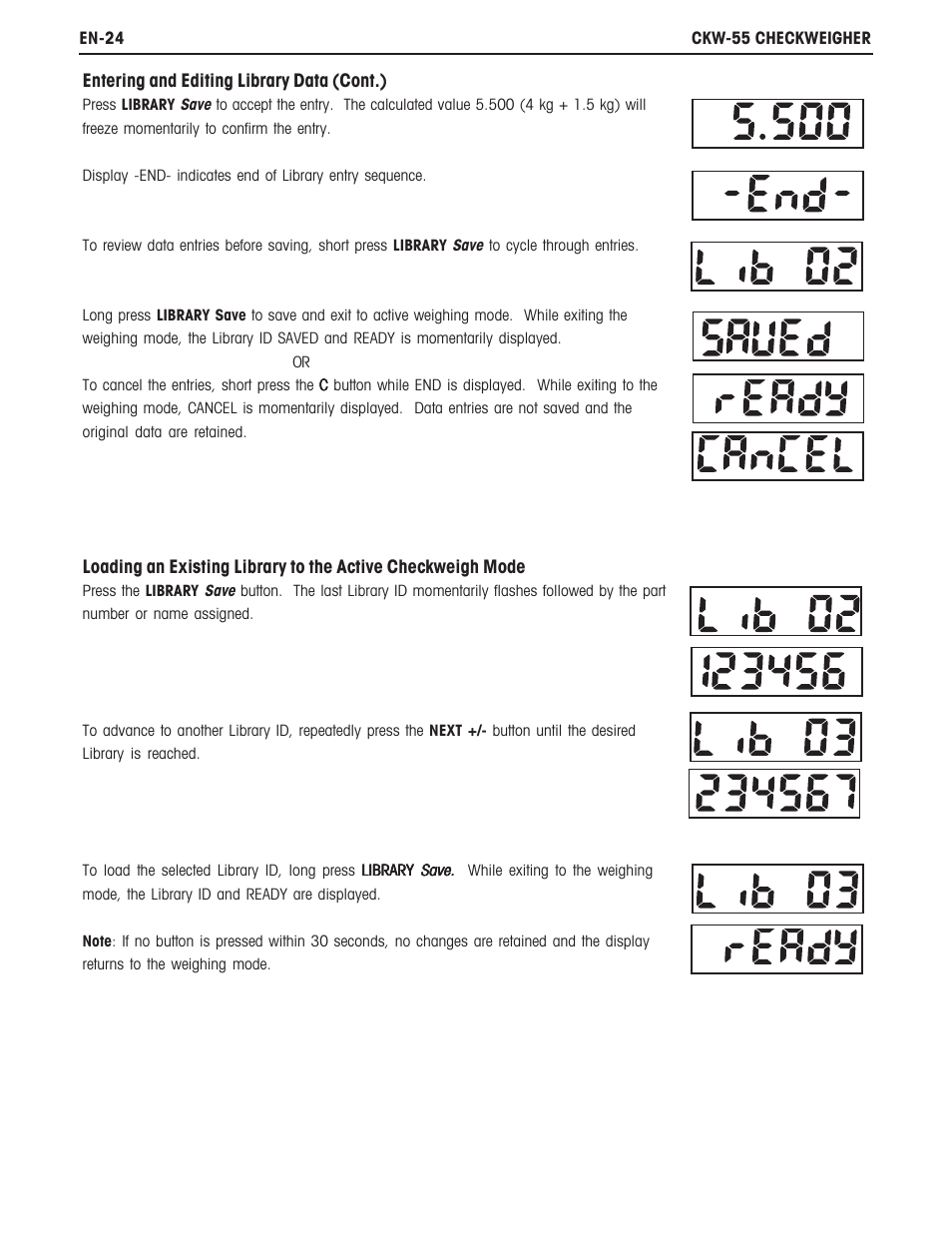Ohaus CKW WASHDOWN CHECKWEIGHING SCALES_INDICATOR Manual en User Manual | Page 28 / 68