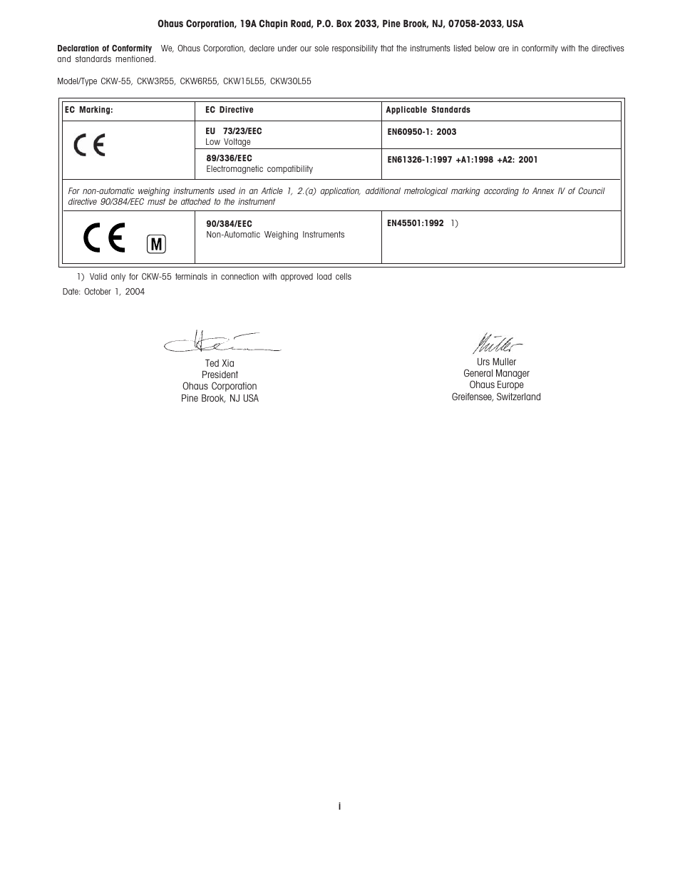 Ohaus CKW WASHDOWN CHECKWEIGHING SCALES_INDICATOR Manual en User Manual | Page 3 / 68