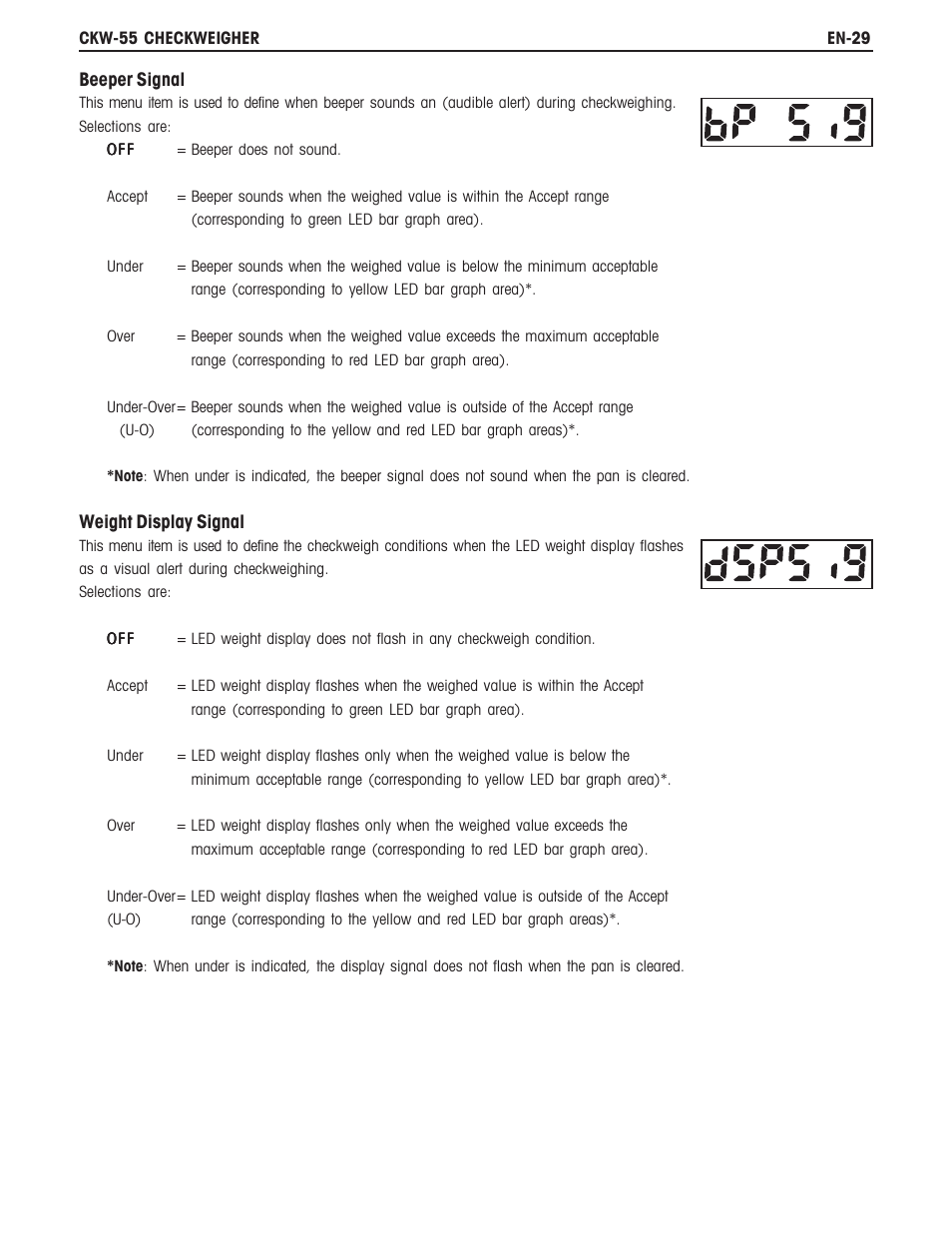Ohaus CKW WASHDOWN CHECKWEIGHING SCALES_INDICATOR Manual en User Manual | Page 33 / 68