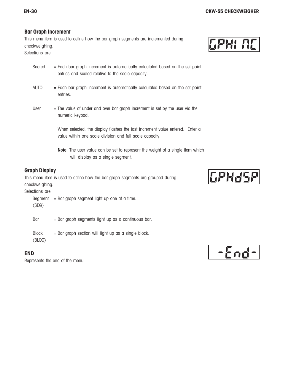 Ohaus CKW WASHDOWN CHECKWEIGHING SCALES_INDICATOR Manual en User Manual | Page 34 / 68