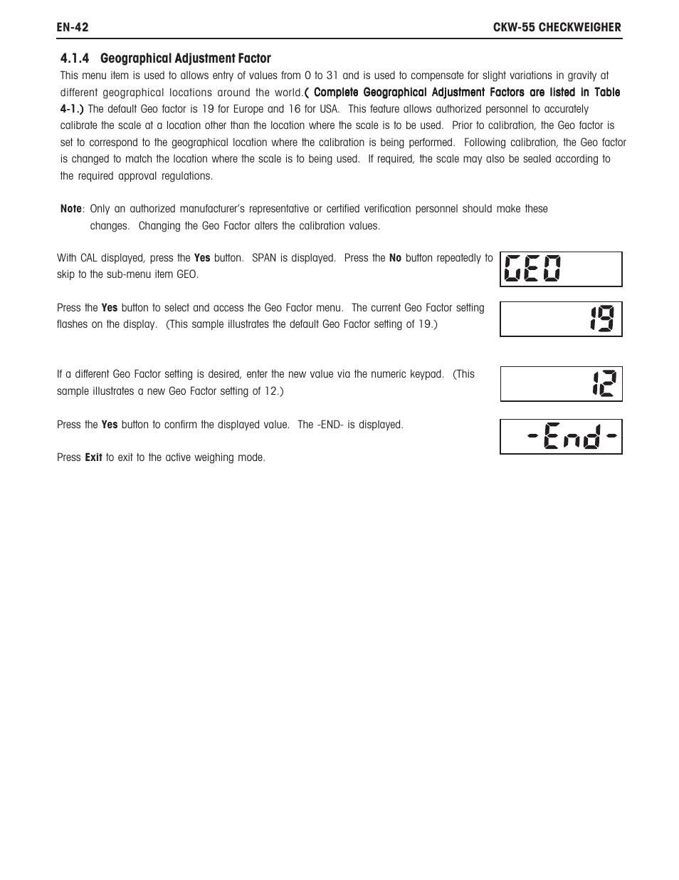 Ohaus CKW WASHDOWN CHECKWEIGHING SCALES_INDICATOR Manual en User Manual | Page 46 / 68