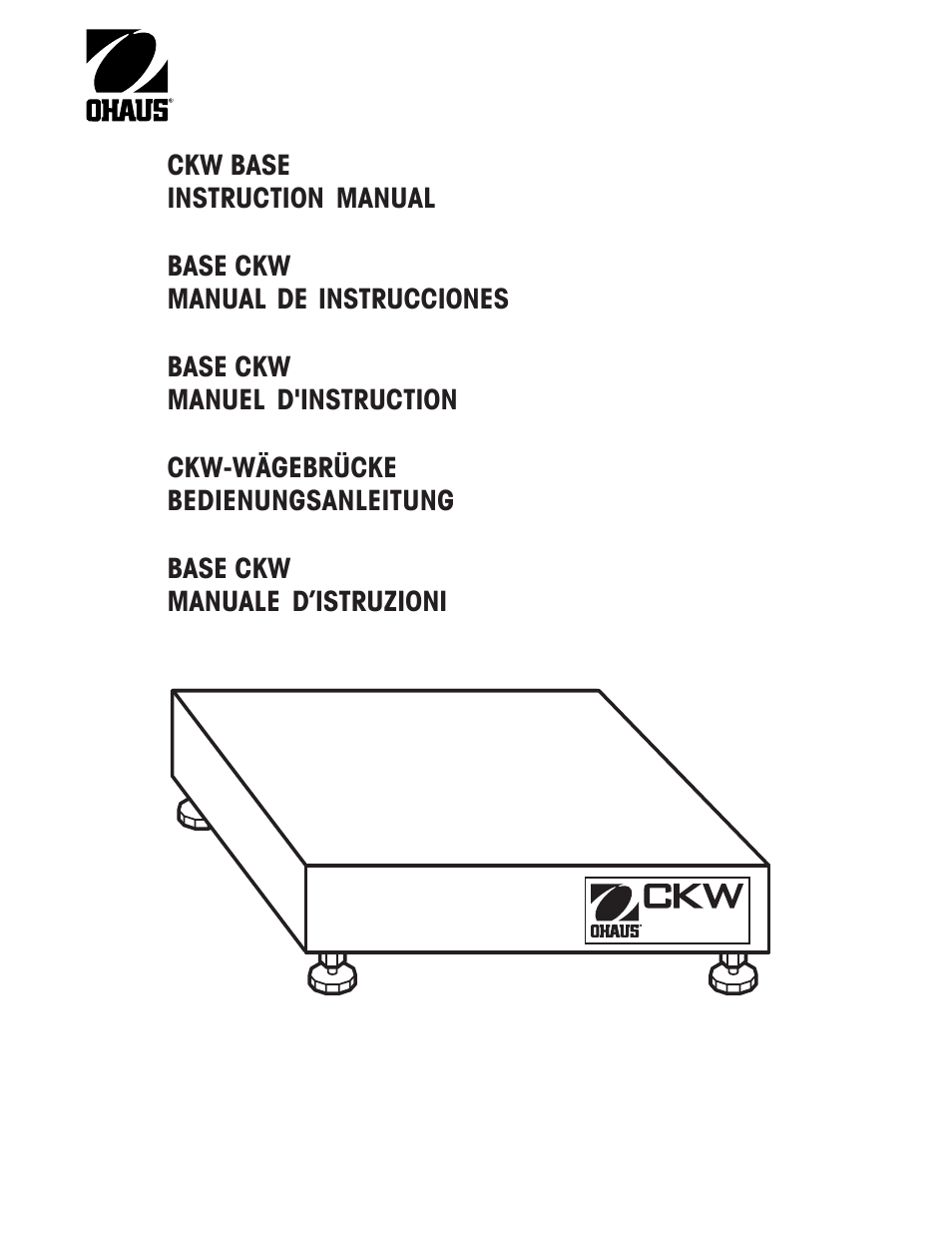 Ohaus CKW BASE Manual multi User Manual | 40 pages