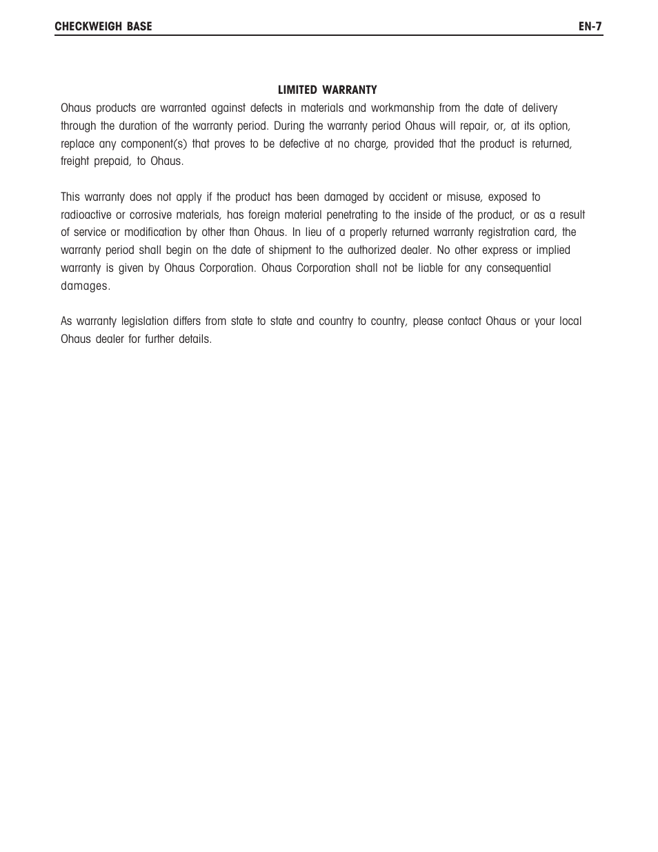 Ohaus CKW BASE Manual multi User Manual | Page 11 / 40