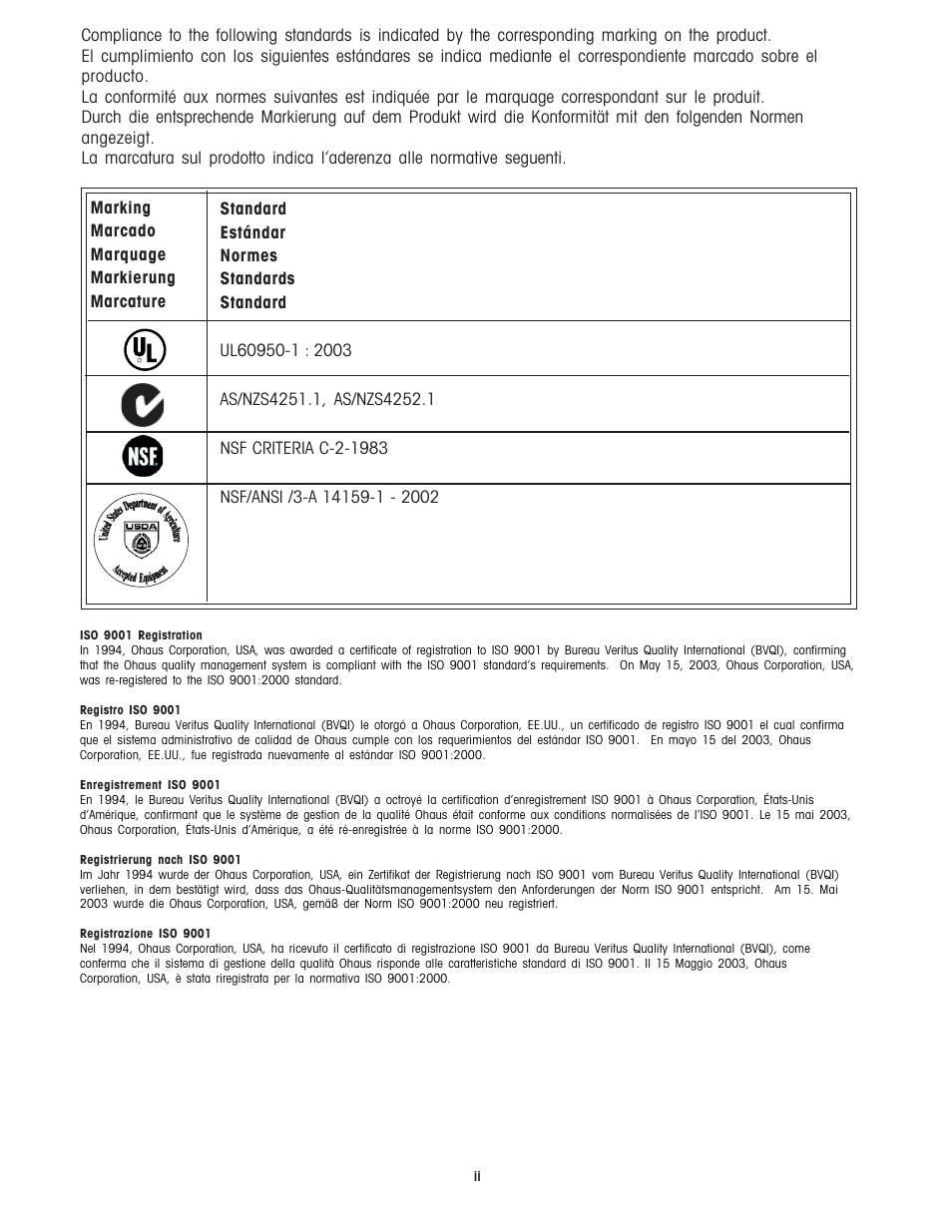 Ohaus CKW BASE Manual multi User Manual | Page 4 / 40