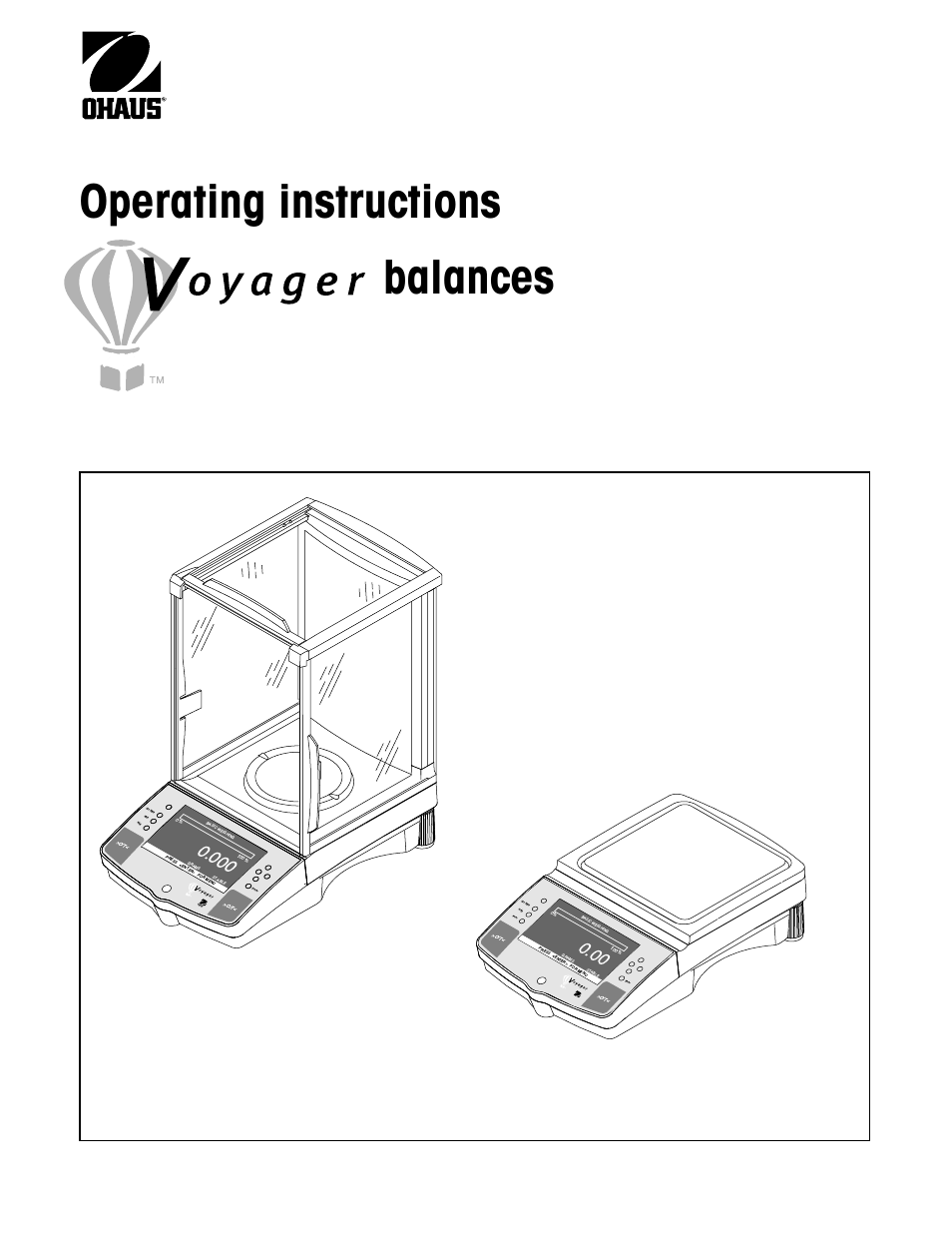 Operating instructions balances | Ohaus Voyager Balances User Manual | Page 154 / 329