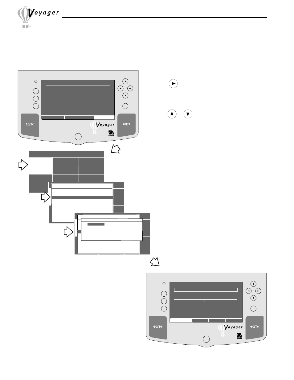 Filling, 7 filling, Procedure | Ohaus Voyager Balances User Manual | Page 22 / 329