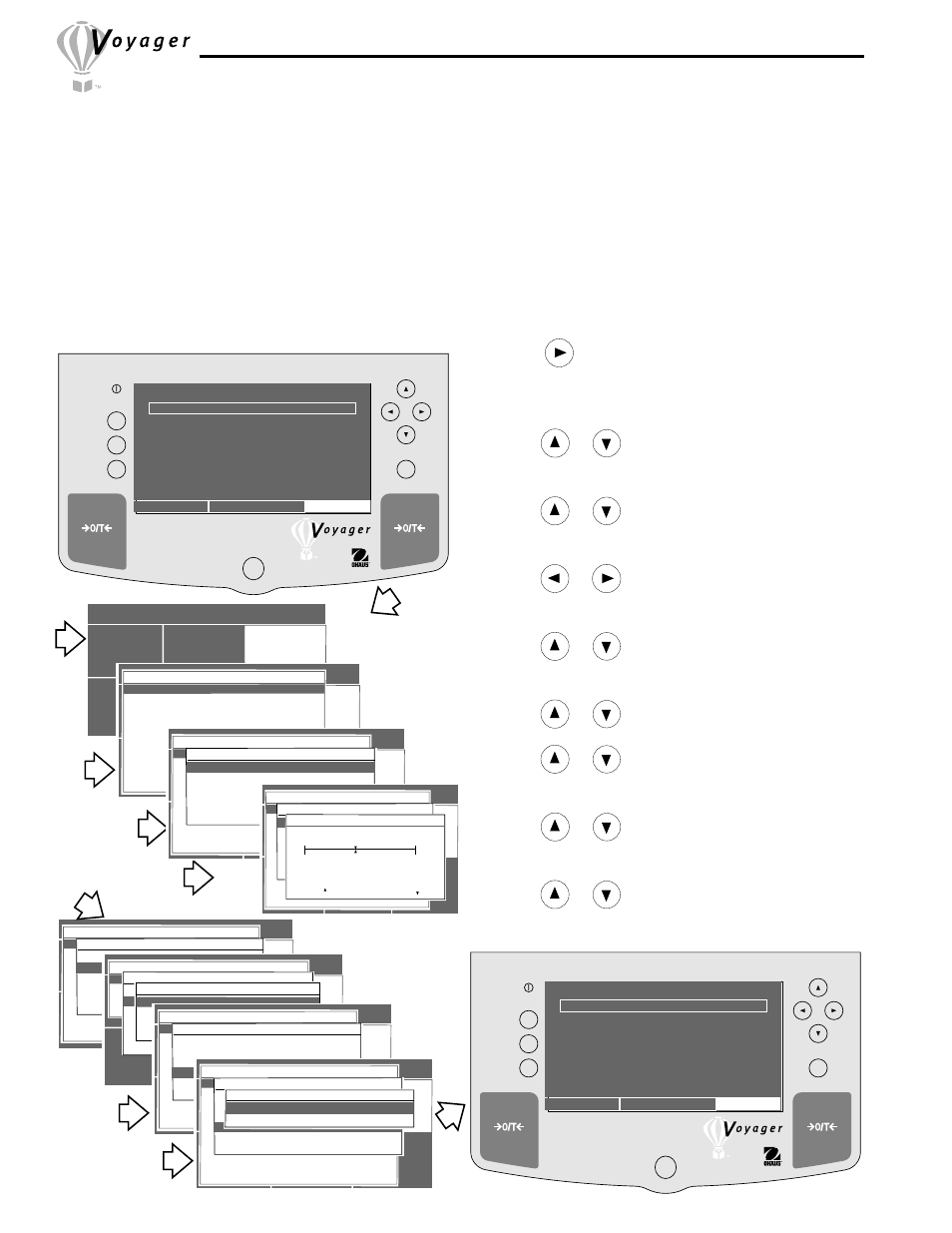 Setting up your balance, Readout, Lft azt | 1 readout, Procedure | Ohaus Voyager Balances User Manual | Page 40 / 329