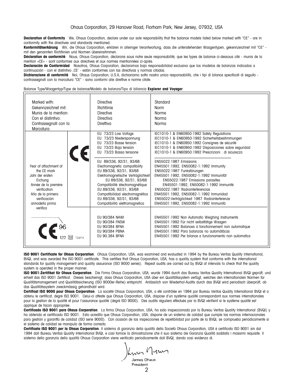 Ohaus Voyager Balances User Manual | Page 66 / 329