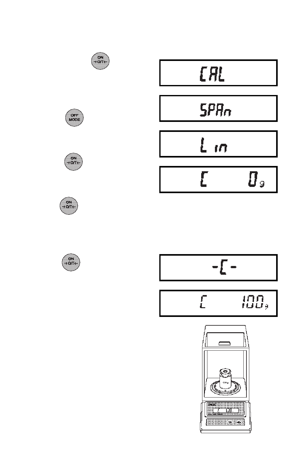 Linearity calibration | Ohaus AS Series Electronic Balances User Manual | Page 15 / 89