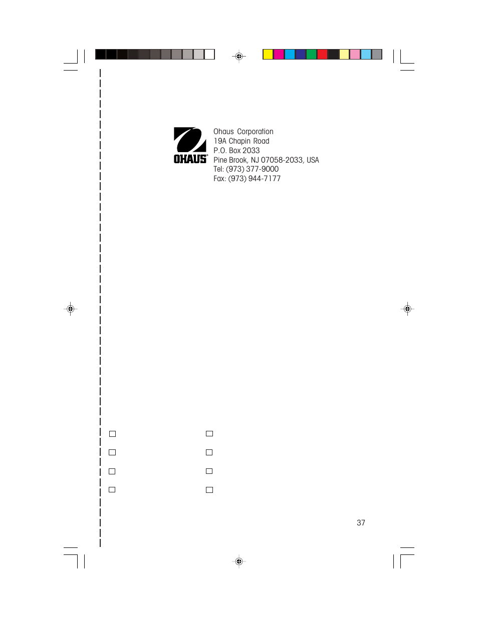 Ohaus HH 120D HAND HELD SCALES Manual multi User Manual | Page 37 / 40