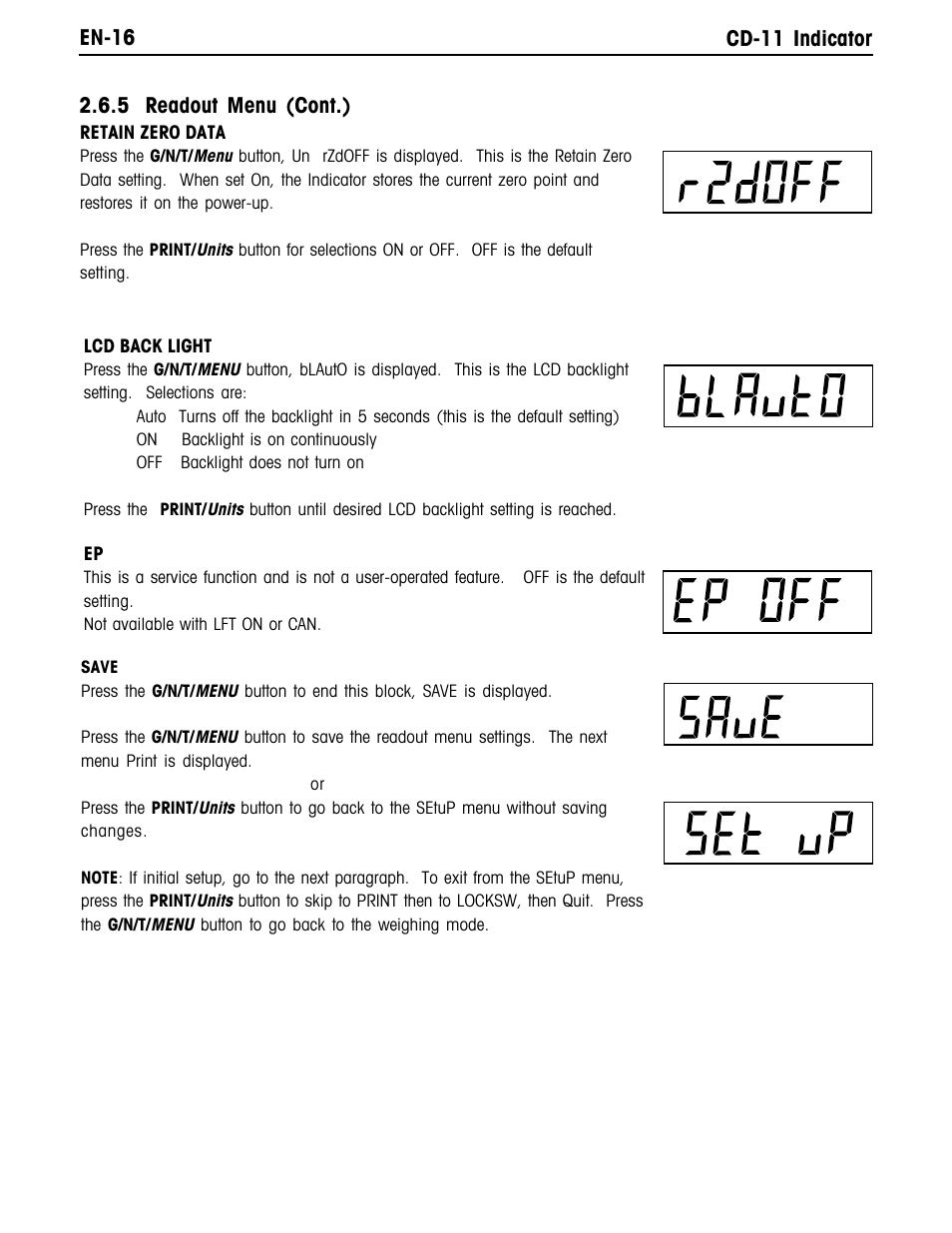 Ohaus CD-11 Indicator Manual multi User Manual | Page 22 / 120