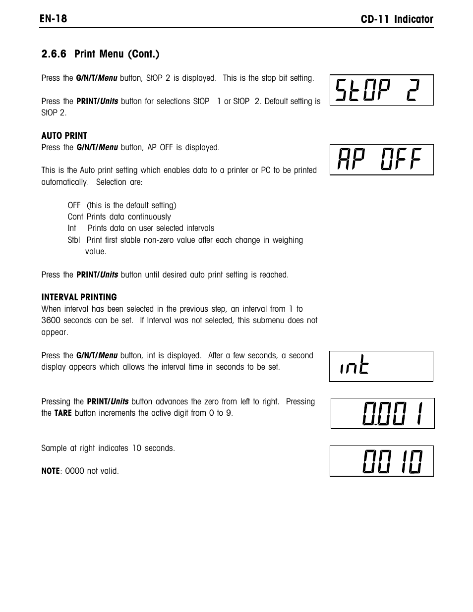 Ohaus CD-11 Indicator Manual multi User Manual | Page 24 / 120