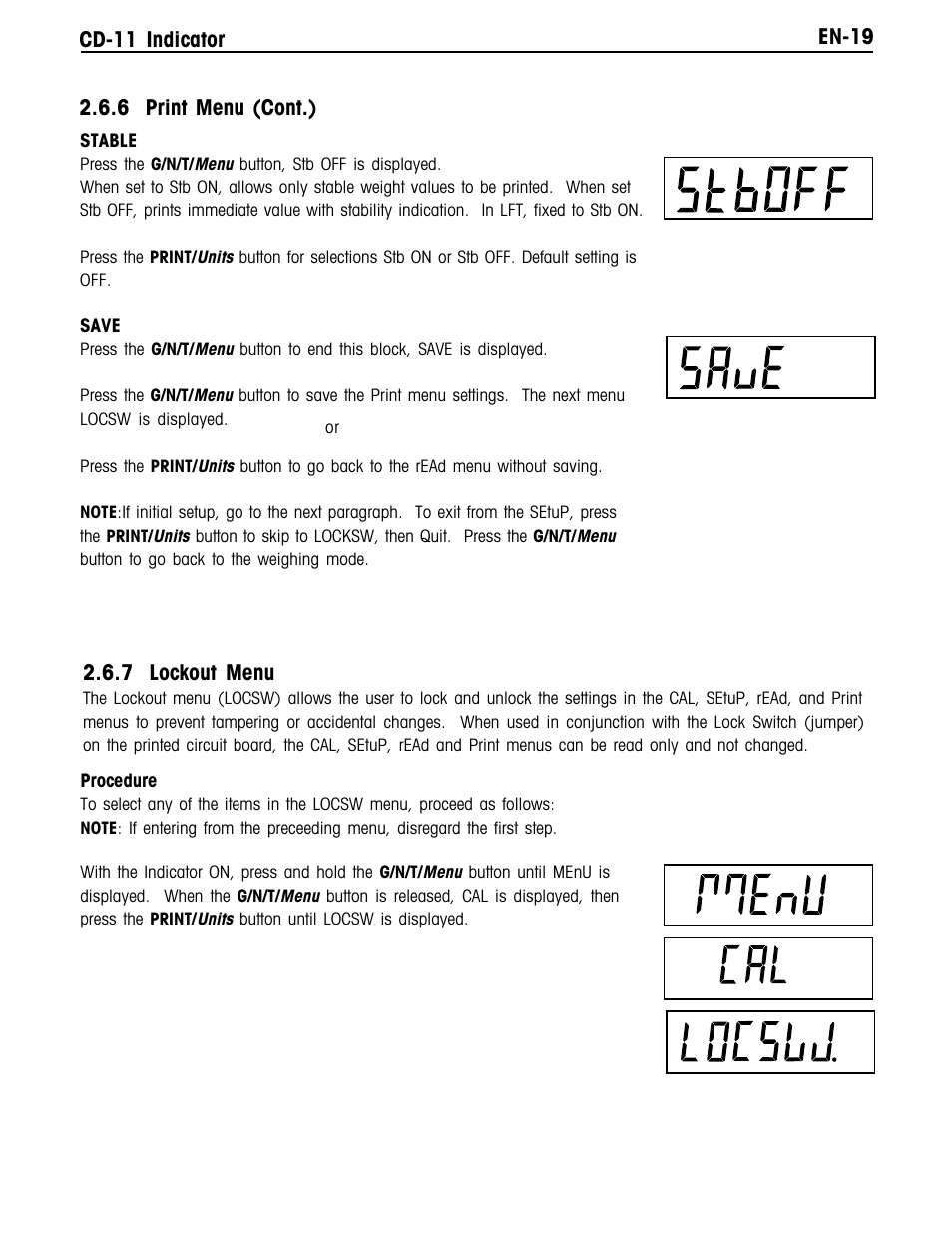 Ohaus CD-11 Indicator Manual multi User Manual | Page 25 / 120