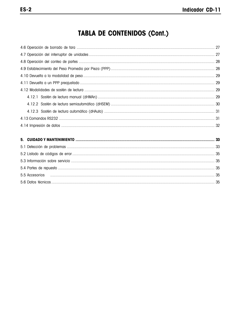 Ohaus CD-11 Indicator Manual multi User Manual | Page 46 / 120