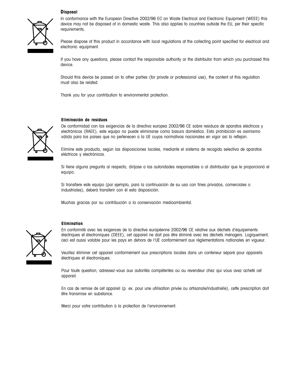 Ohaus CD-11 Indicator Manual multi User Manual | Page 5 / 120