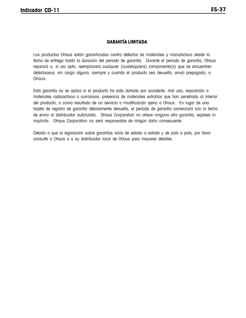Ohaus CD-11 Indicator Manual multi User Manual | Page 81 / 120